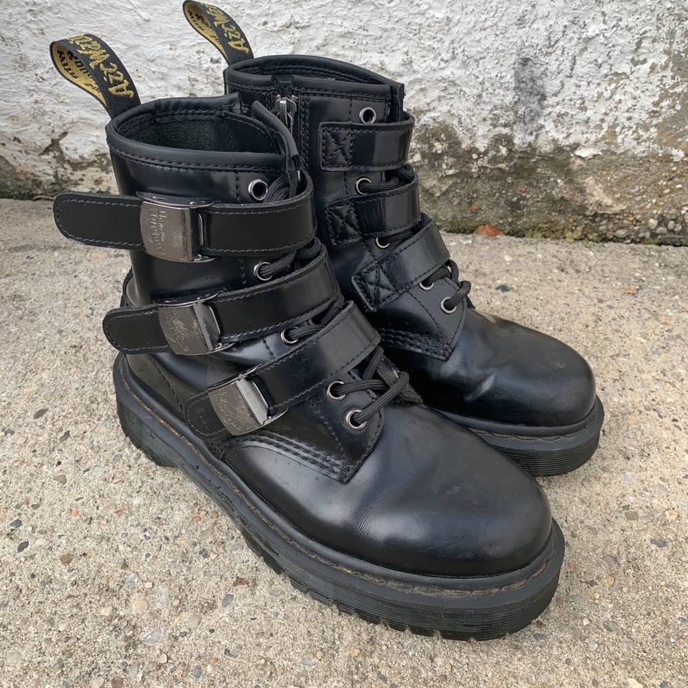 Dr. Martens 1460 Fenimore Bex Moto buckle boot doc